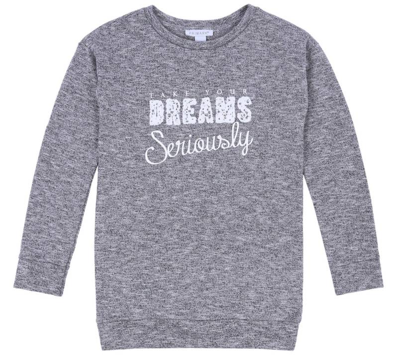 Sarcia.eu Sweatshirt Grauer Pullover/Bluse aus Mischstoff für Mädchen 8-9 Jahre von Sarcia.eu