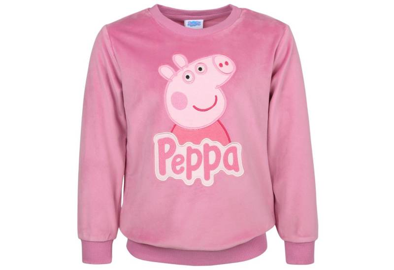 Sarcia.eu Sweatshirt Peppa Pig Rosafarbenes Mädchen-Sweatshirt aus Velours 6 Jahre von Sarcia.eu