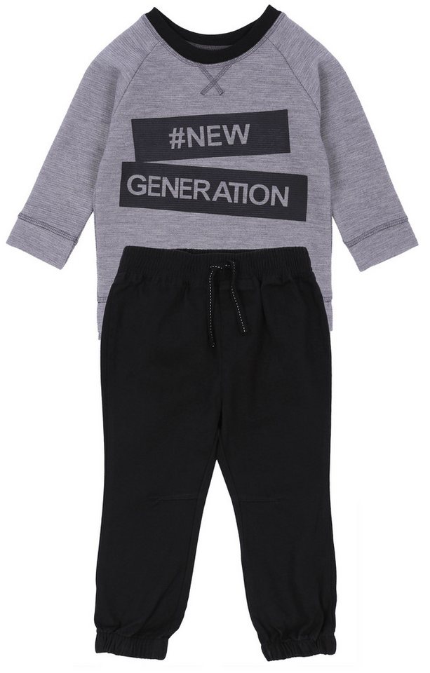 Sarcia.eu Sweatshirt Set: graue Bluse + schwarze Hose 3-4 Jahre von Sarcia.eu