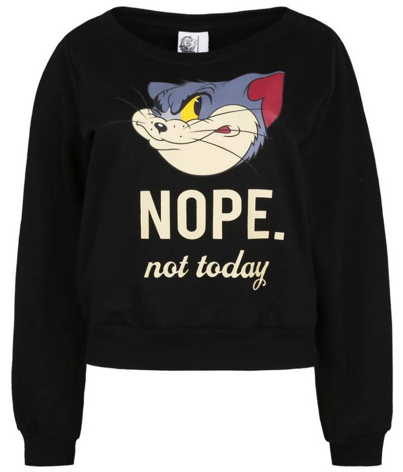 Sarcia.eu Sweatshirt TOM UND JERRY Schwarzer Pullover mit Abbildung von Tom XS Sarcia.eu Sweatshirt TOM UND JERRY Schwarzer Pullover mit Abbildung von Tom XS von Sarcia.eu