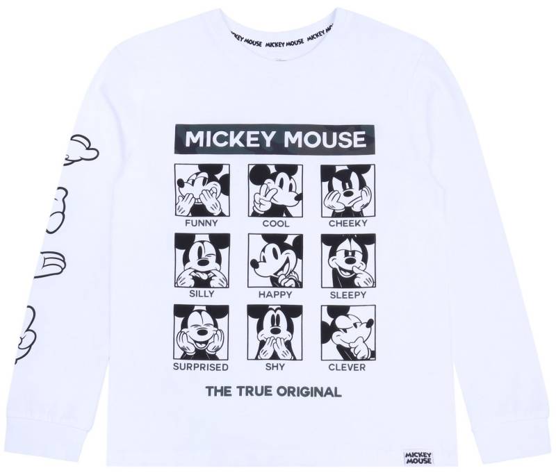 Sarcia.eu Sweatshirt Weiße Bluse mit langen Ärmel Mickey Mouse von Sarcia.eu
