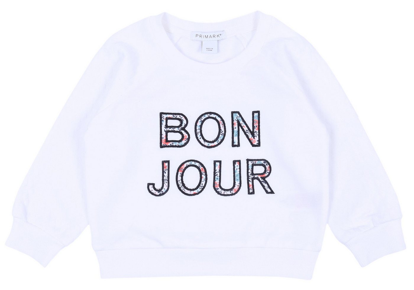 Sarcia.eu Sweatshirt Weißes, mädchenhaftes Sweatshirt Bonjour 3-4 Jahre von Sarcia.eu
