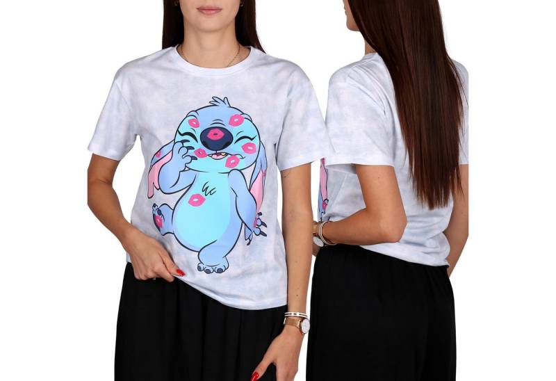 Sarcia.eu T-Shirt DISNEY Stitch Damen T-Shirt Baumwolle, kurzarm, 100% Baumwolle von Sarcia.eu