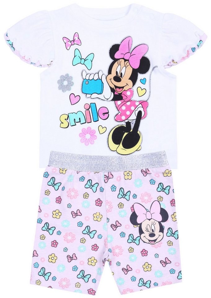 Sarcia.eu T-Shirt & Shorts Baby-Set weißes T-Shirt+pinke Hose Minnie Mouse Disney 18 Monate von Sarcia.eu