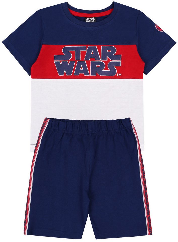 Sarcia.eu T-Shirt & Shorts Dunkelblaues Set Outfit - T-Shirt und kurze Hose STAR WARS 4 Jahre von Sarcia.eu