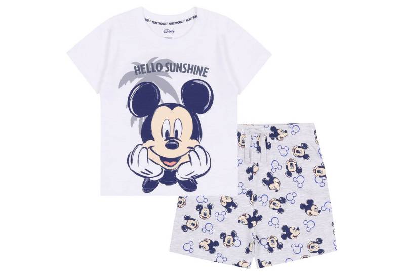 Sarcia.eu T-Shirt & Shorts Grau-weißes Baby-Set für Sommer Mickey Maus DISNEY 12-18 Monate von Sarcia.eu