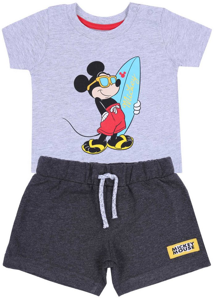 Sarcia.eu T-Shirt & Shorts Graue Shorts + Mickey Mouse DISNEY T-Shirt 6-9 Monate von Sarcia.eu