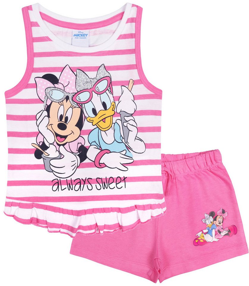 Sarcia.eu T-Shirt & Shorts Pinkes Set Outfit Top + kurze Hose Minnie Maus und Daisy 8 Jahre von Sarcia.eu
