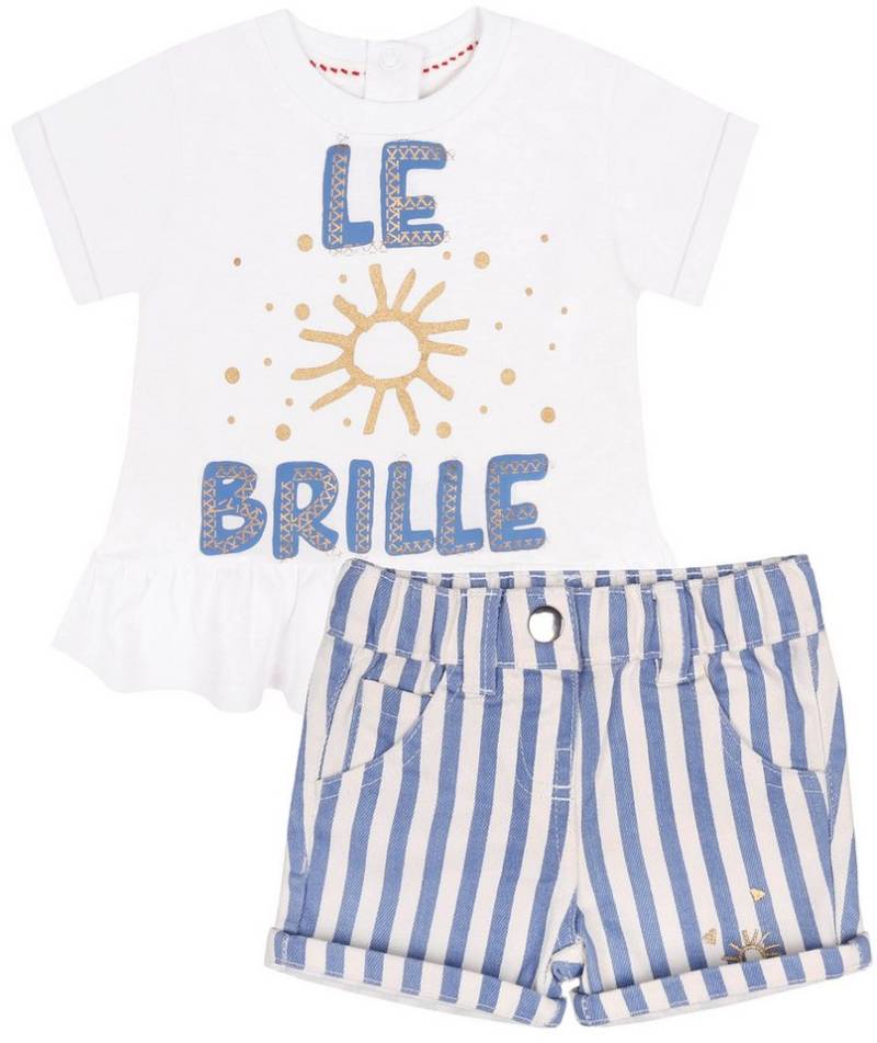 Sarcia.eu T-Shirt & Shorts Zweiteiliges Set blau-weiße kurze Hose und T-Shirt Tom&Kiddy 6 Monate von Sarcia.eu