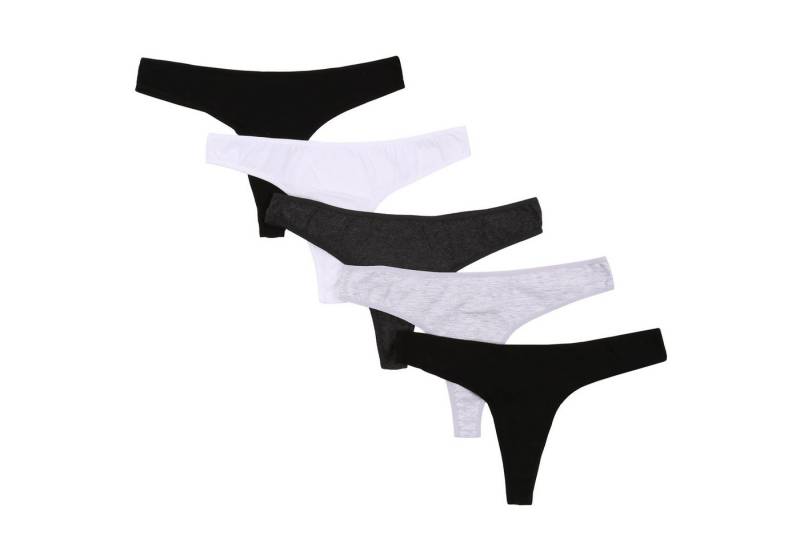 Sarcia.eu Tangaslip 5x Grau-schwarze Stringtanga, Zertifikat M von Sarcia.eu