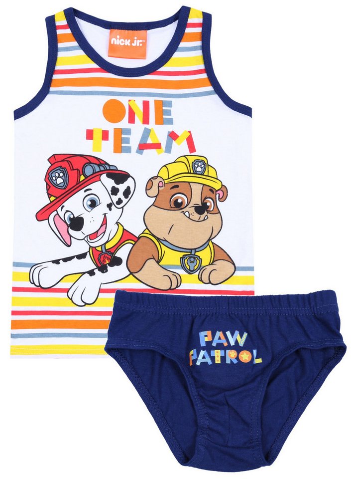 Sarcia.eu Tanktop Set: Unterhose + Top für Jungen Paw Patrol NICK JR. 5-6 Jahre von Sarcia.eu