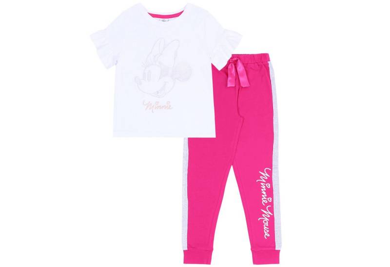 Sarcia.eu Top & Sweatbermudas Rosa-weißes Mädchen-Jogginganzug Minnie Maus DISNEY 11-12 Jahre von Sarcia.eu