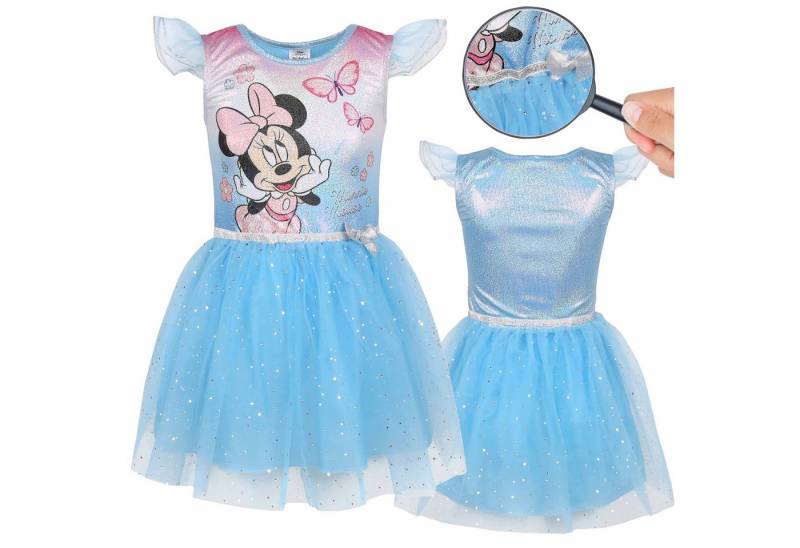Sarcia.eu Tüllkleid DISNEY Minnie Mouse Blaues kurzärmeliges Tüllkleid, Mädchenkleid von Sarcia.eu