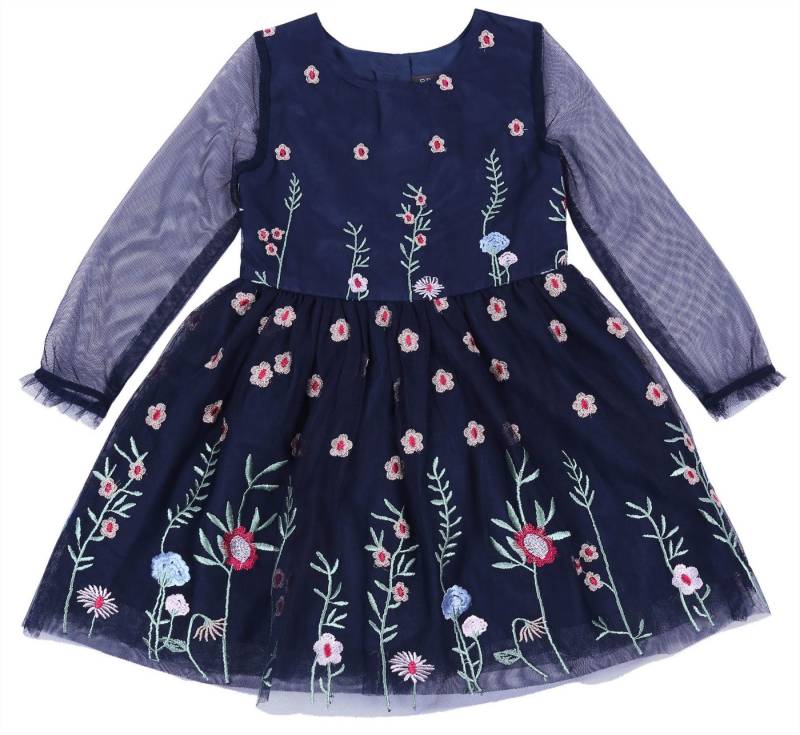 Sarcia.eu Tüllkleid Kleid mit Blumen gemustert mit Glockenschnitt 5-6 Jahre von Sarcia.eu