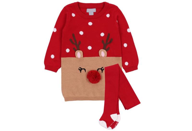 Sarcia.eu Tunika Strickkleid/Tunika + Strumpfhose für Baby RENTIER 18-24 Monate von Sarcia.eu