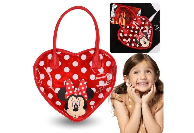 Sarcia.eu Umhängetasche DISNEY Minnie Mouse Mädchenhafte rote Handtasche in Herzform von Sarcia.eu