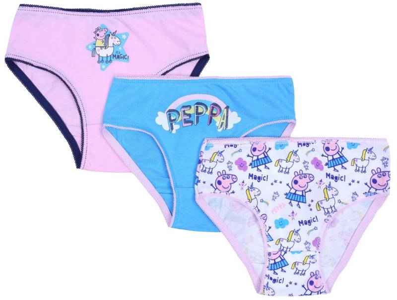 Sarcia.eu Unterhemd 3x Pink-blaue Unterhose für Mädchen Peppa Wutz, Peppa Pig 5-6 Jahre von Sarcia.eu