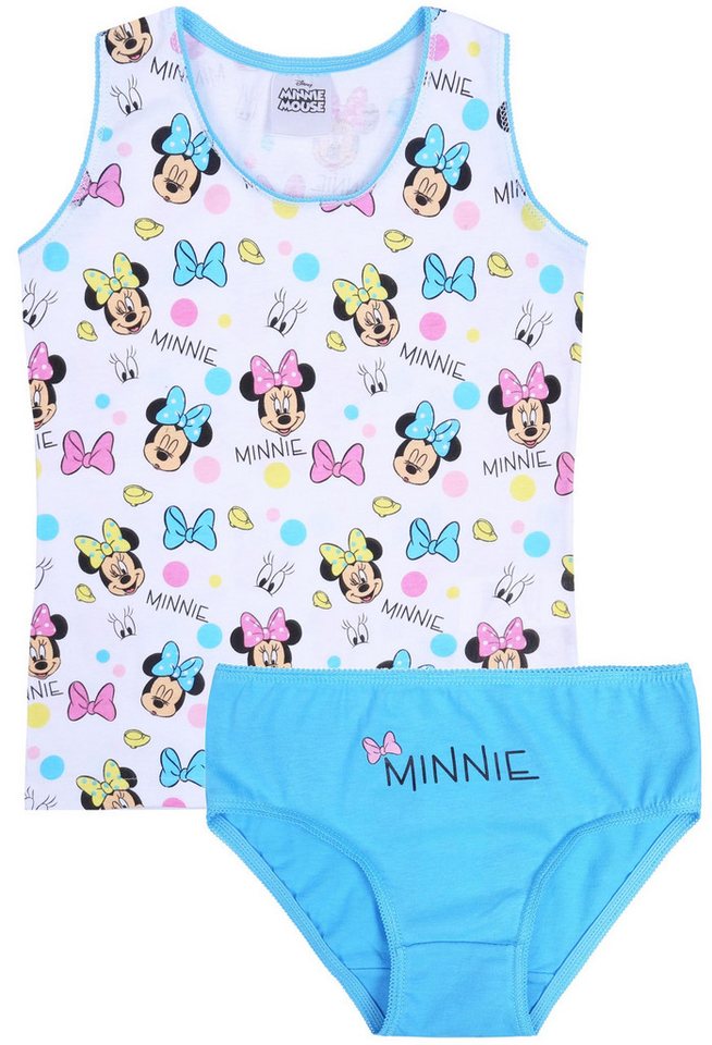 Sarcia.eu Unterhemd Blau-weißes Unterwäsche-Set Unterhemd+Slip Minnie Mouse 7-8 Jahre von Sarcia.eu