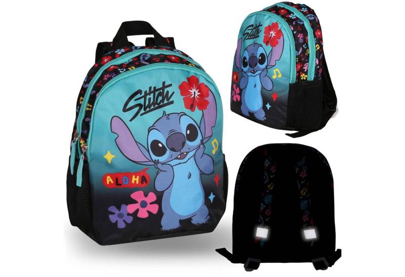 Sarcia.eu Vorschulranzen DISNEY Stitch bunter Rucksack für Mädchen mit Reflektoren 23x28x13 cm von Sarcia.eu