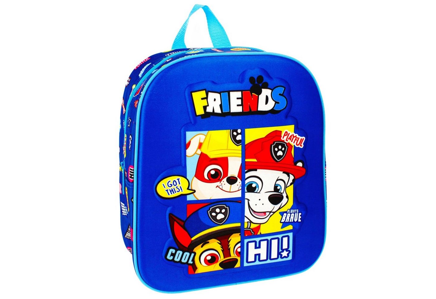 Sarcia.eu Vorschulranzen Paw Patrol Marineblauer Jungen 3D-Kindergartenrucksack, 32x27x11 cm von Sarcia.eu