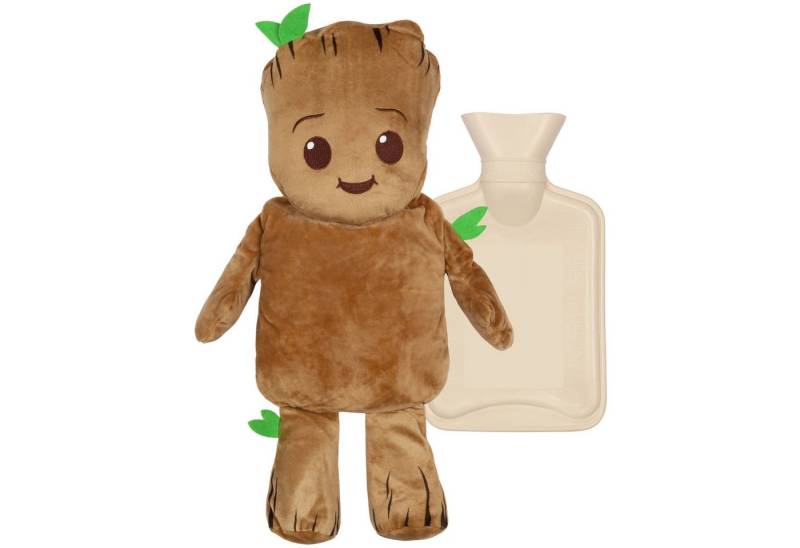 Sarcia.eu Wärmflasche MARVEL Groot Wärmflasche mit weichem Bezug, Naturkautschuk 1l von Sarcia.eu