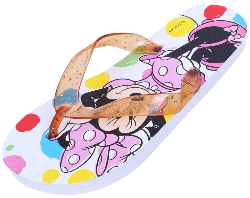 Sarcia.eu Weiße Mädchen-Flip-Flops MINNIE Disney 31-32 EU Badezehentrenner von Sarcia.eu