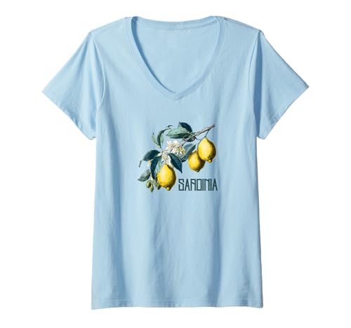 Damen Italien Sardinien Souvenir / Sardinien / Sardinien T-Shirt mit V-Ausschnitt Damen Italien Sardinien Souvenir / Sardinien / Sardinien T-Shirt mit V-Ausschnitt von Sardinien Italien Souvenir Store