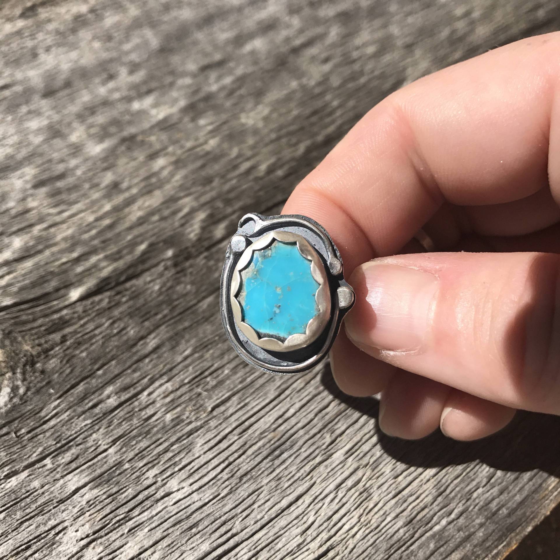 Türkis Ring, Sterling Silber Ring Türkis Ring, Sterling Silber Ring von SariLynnStudio