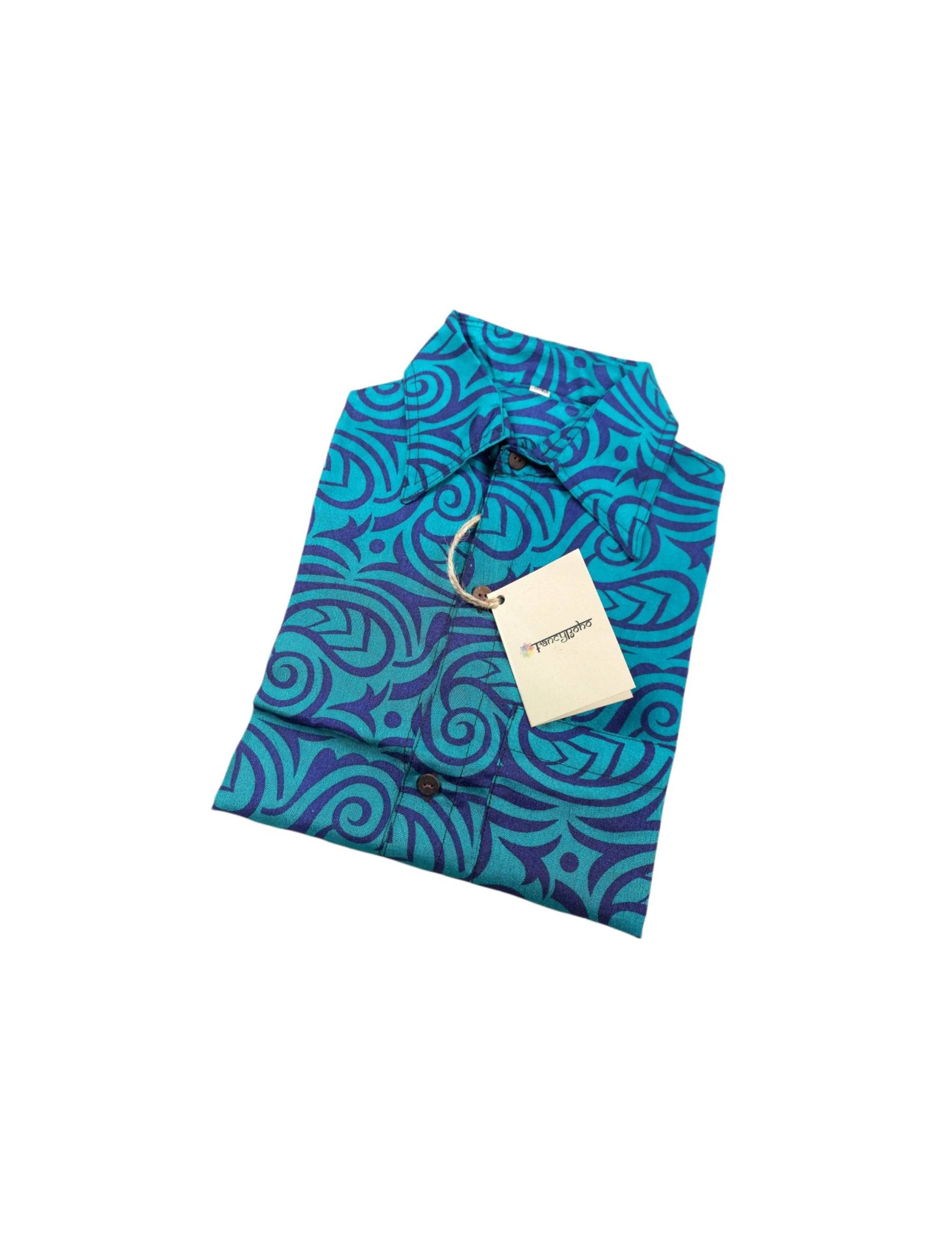Langarm Seiden Shirt, S M , Kokosnuss Knöpfe 100% Recycled, Neu Langarm Seiden Shirt, S M , Kokosnuss Knöpfe 100% Recycled, Neu von SariMasala