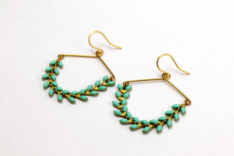 Ohrringe Mintfarbene Schaukeln von SarkanyBerlin