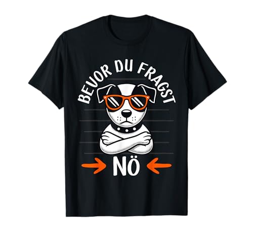 Bevor Du Fragst Nö, Damen Herren Kinder | Lustiger Hund T-Shirt Bevor Du Fragst Nö, Damen Herren Kinder | Lustiger Hund T-Shirt von Sarkasmus Geschenke Morgenmuffel Statement Sprüche