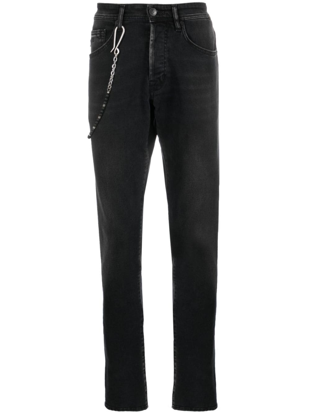 Sartoria Tramarossa Slim-Fit-Jeans mit Kettendetail - Schwarz von Sartoria Tramarossa