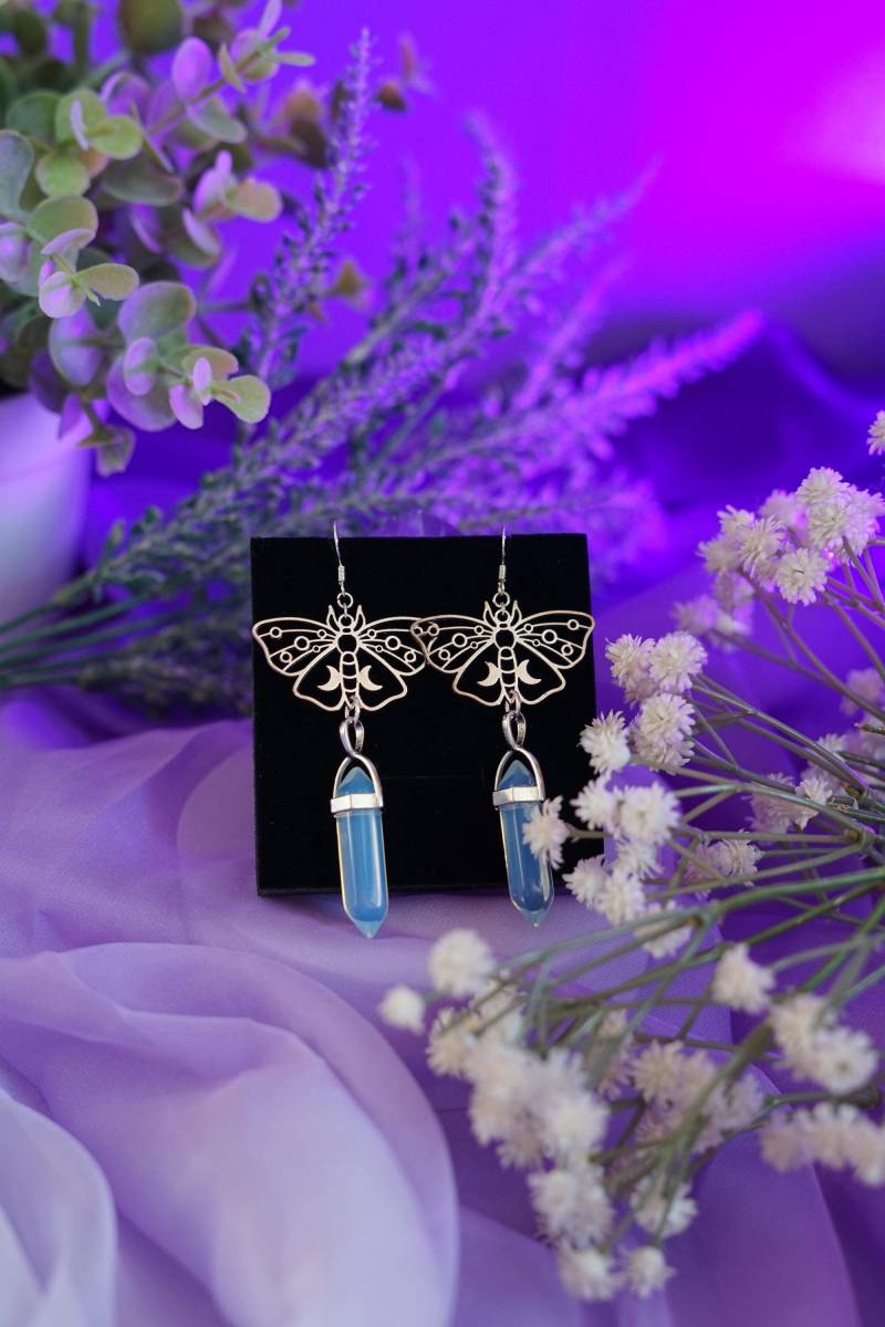 Schmetterling Ohrringe Opal Schmetterling Ohrringe Opal von Sasaschi