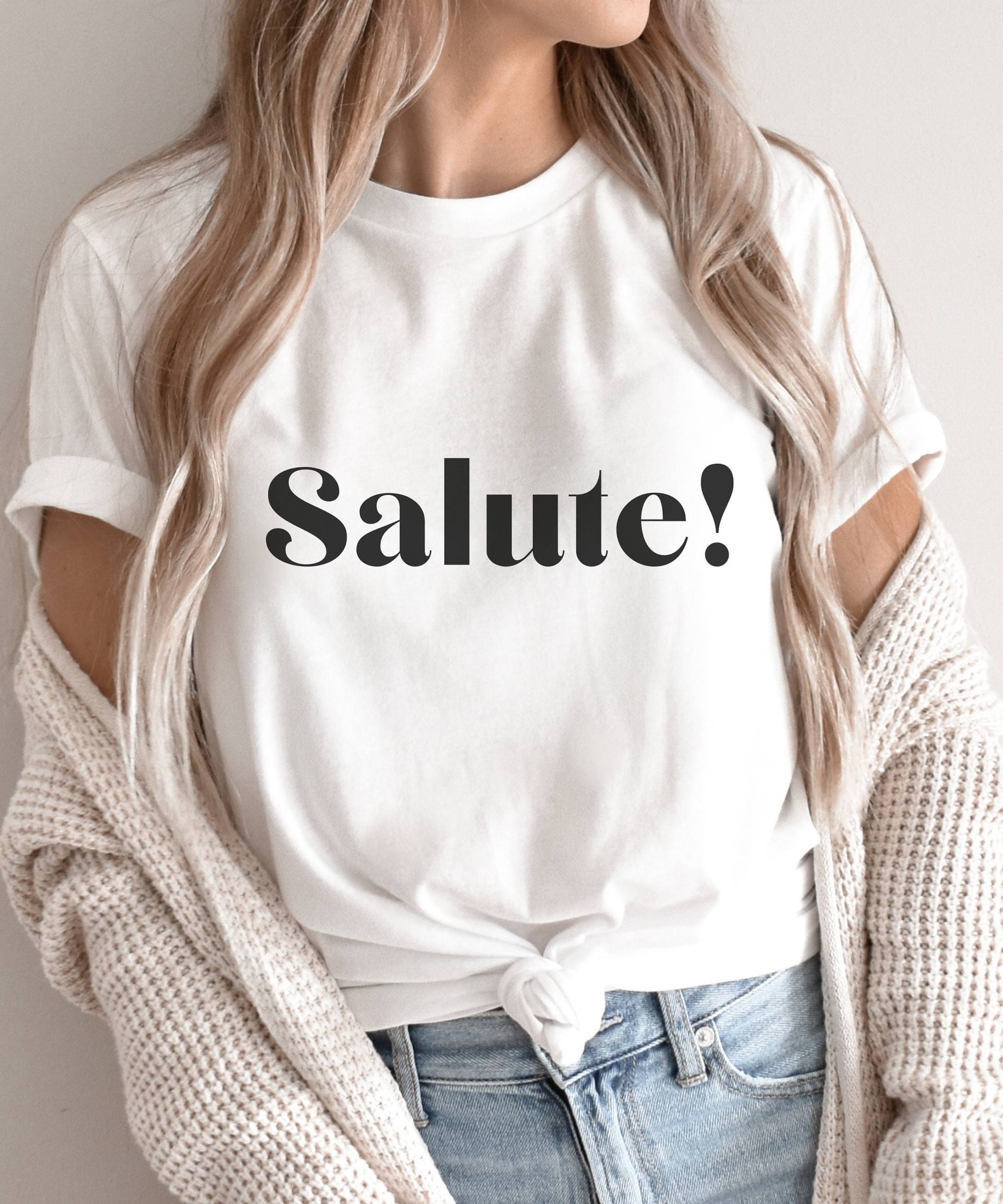 Französisch, Salute , Statement, Minimalistisch, T-Shirt France, Geschenk, Lebenseinstellung von Saskialalamania