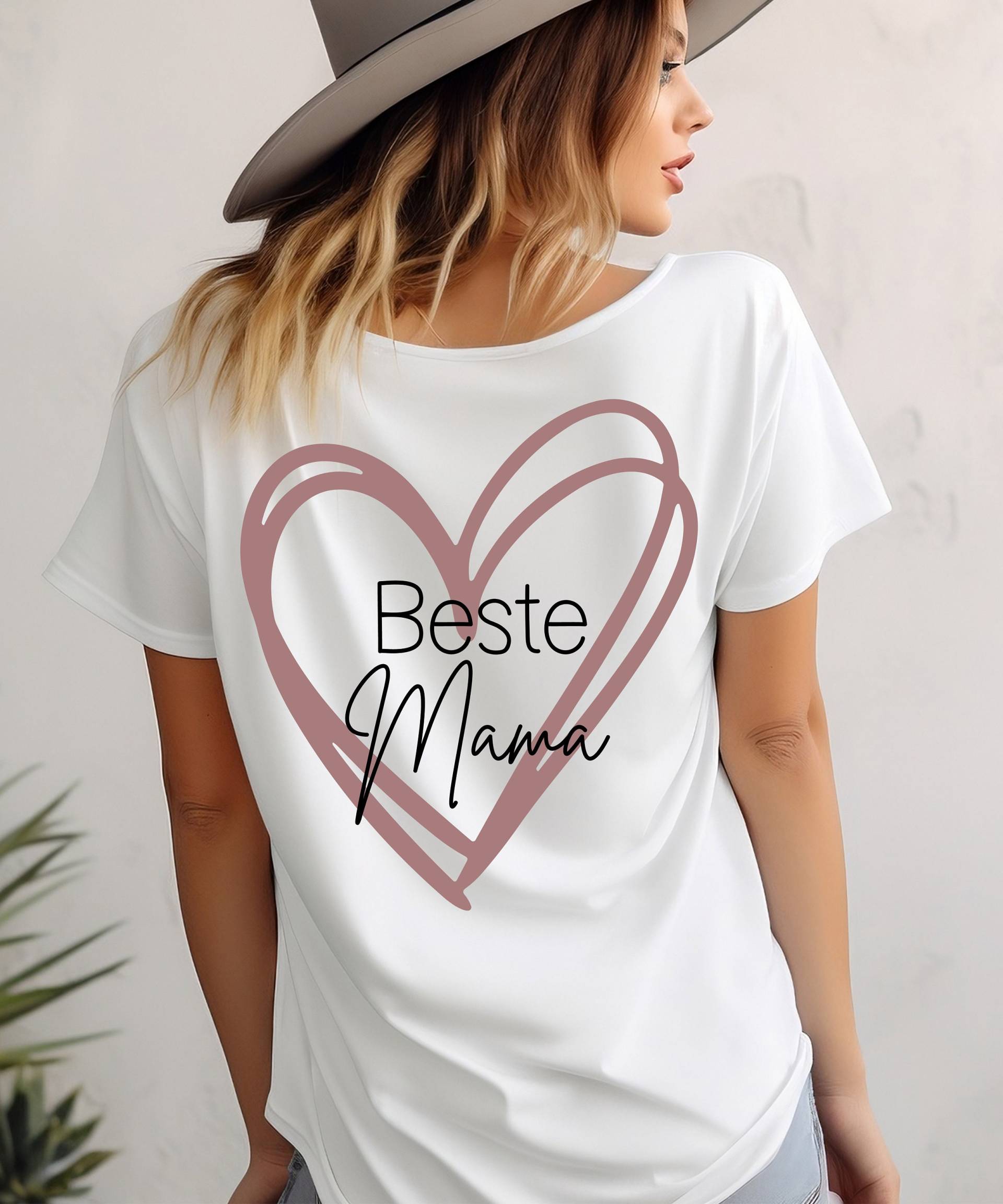 statement Shirt - Beste Mama Weltbeste T-Shirt Mit Rücken Druck, Geschenk Heldin Mutter, Zum Muttertag von Saskialalamania