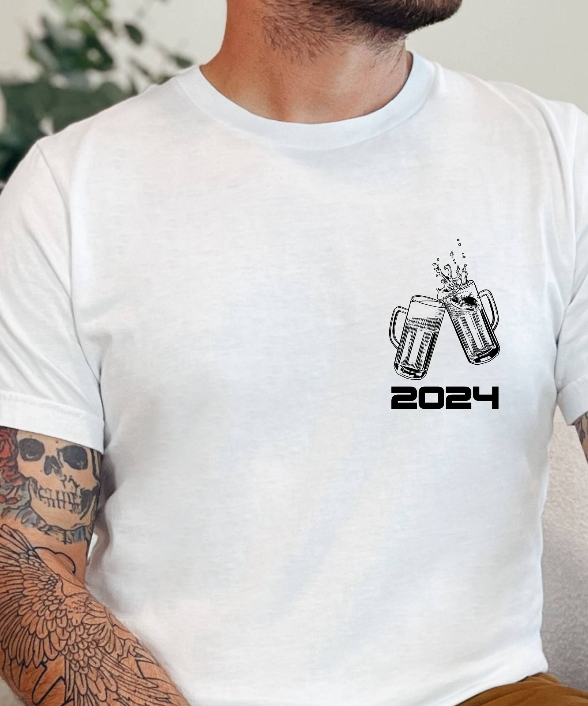 statement Shirt Männer - Rücken Und Brust Druck-Buddys Goes Around The World- Freunde Männertrip Urlaub Feiern Buddy von Saskialalamania