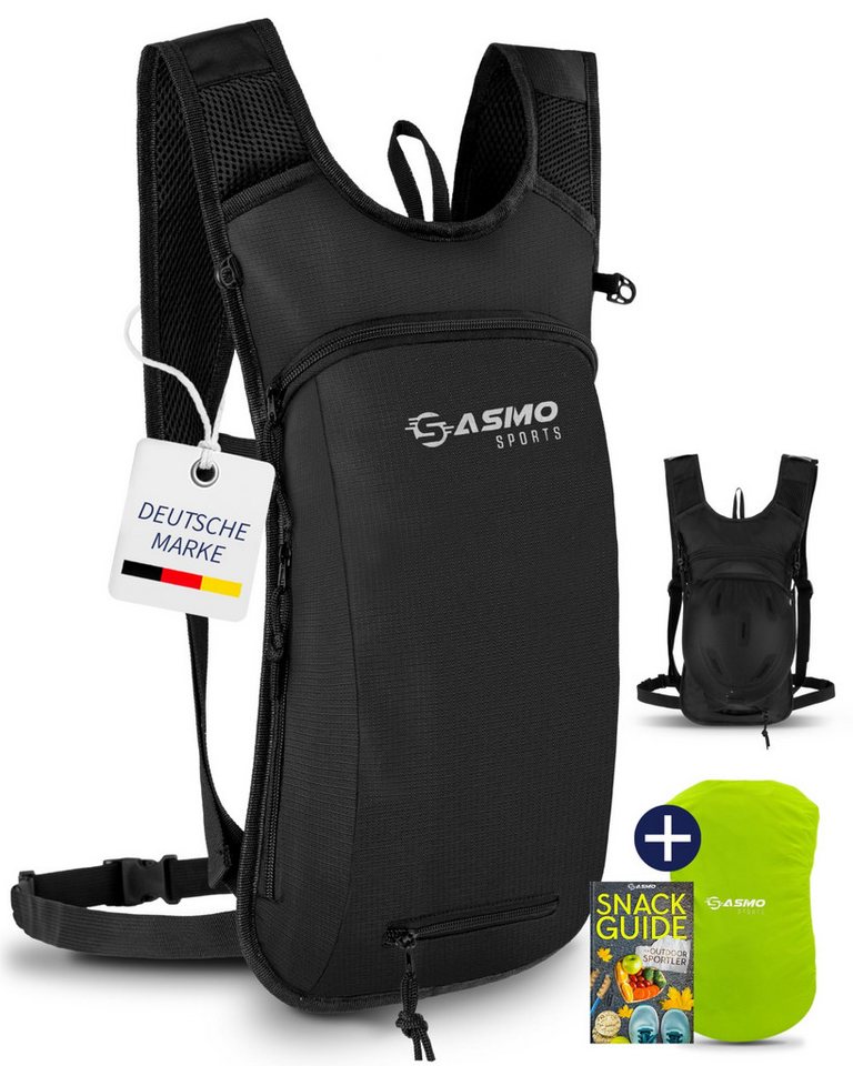 Sasmo Fahrradrucksack Fahrradrucksack - Thermofach & Helmnetz, MTB Rucksack & Skirucksack, Fahrrad Rucksack wasserdicht - inkl. Regenschutz, Herren & Damen von Sasmo