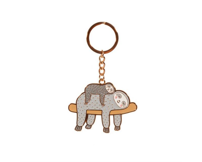 Sass & Belle Schlüsselanhänger Faultier (Emaille, 1-tlg., Sloth), ca. 10 cm lang von Sass & Belle