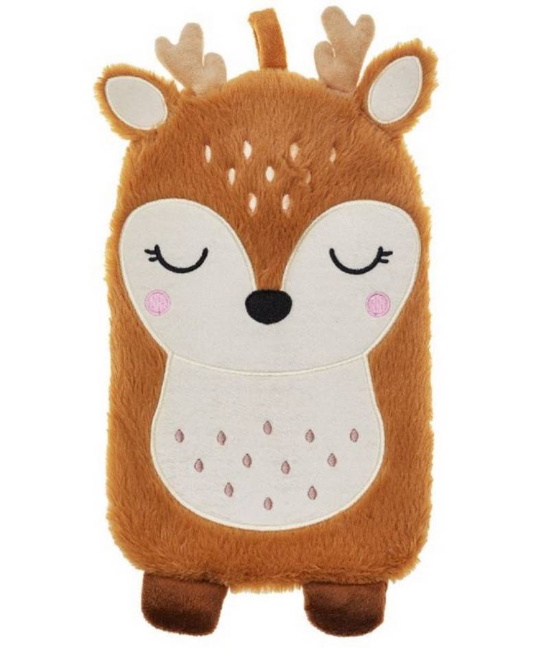 Sass & Belle Wärmflasche Hirsch Bezug, (Bettflasche, 2-tlg., ca. 17 x 36 cm), mit gemütlichen Vibes, perfekt für abendliches Kuscheln von Sass & Belle