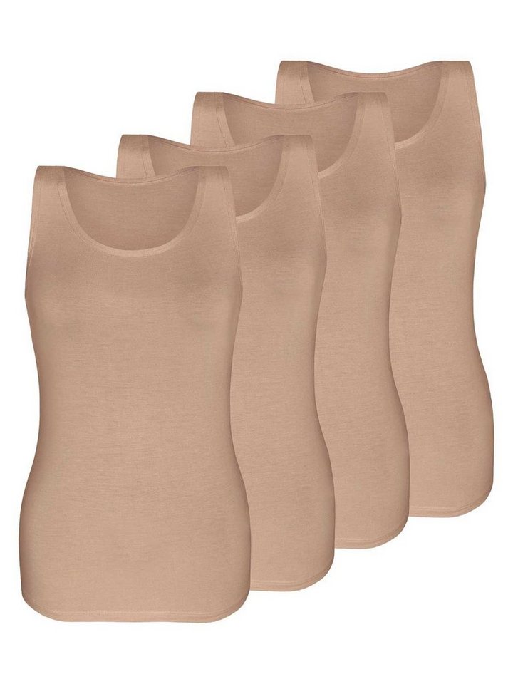 Sassa Achselhemd 4er Sparpack Top LOVELY SKIN (Spar-Set, 4-St) - von Sassa