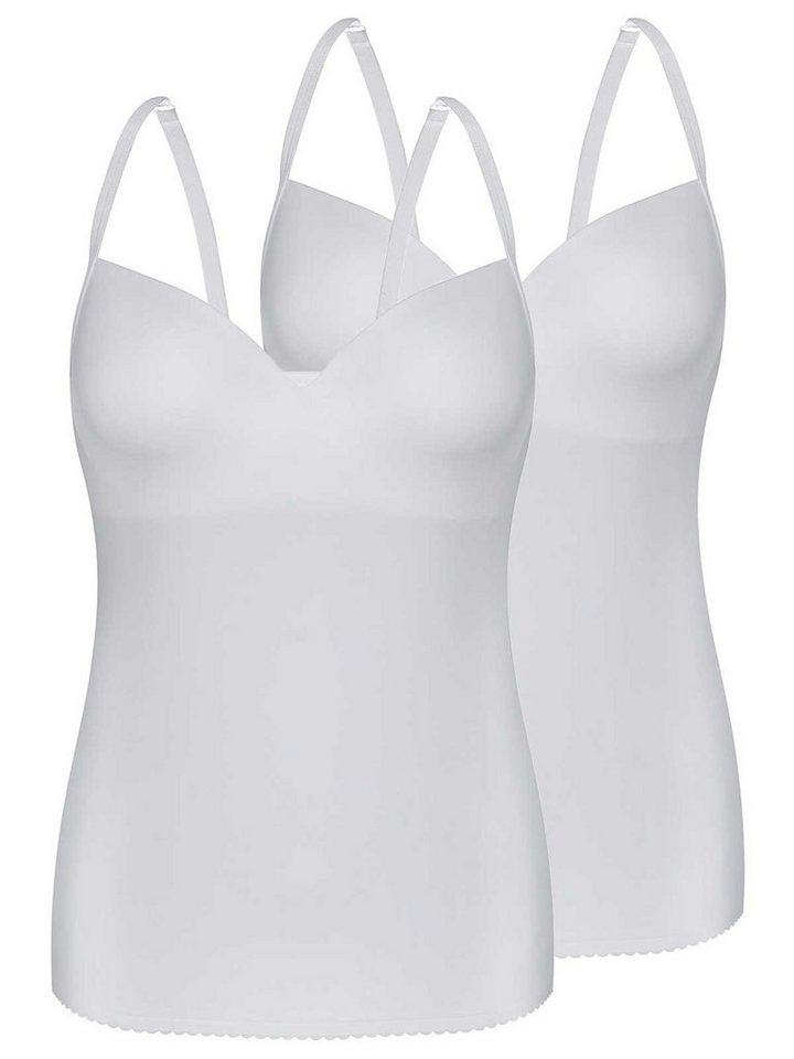 Sassa BH-Hemd 2er Sparpack BH-Shirt LUXURY PLEASURE (Spar-Set, 2-tlg) nahtlos von Sassa