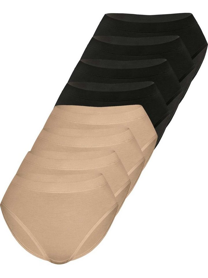 Sassa Bikinislip 8er Sparpack Slip Mini LOVELY SKIN (Spar-Set, 8-St) Zwickel von Sassa