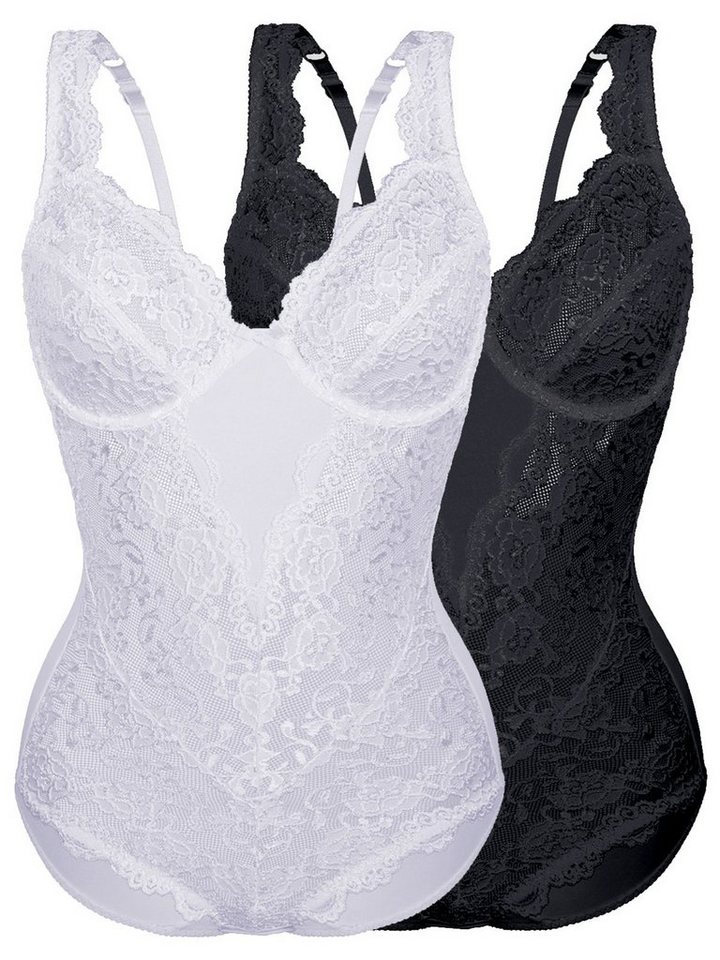 Sassa Body 2er Sparpack Body mit Bügel CLASSIC LACE (Spar-Set, 2-tlg) formendes Vorderfutter von Sassa