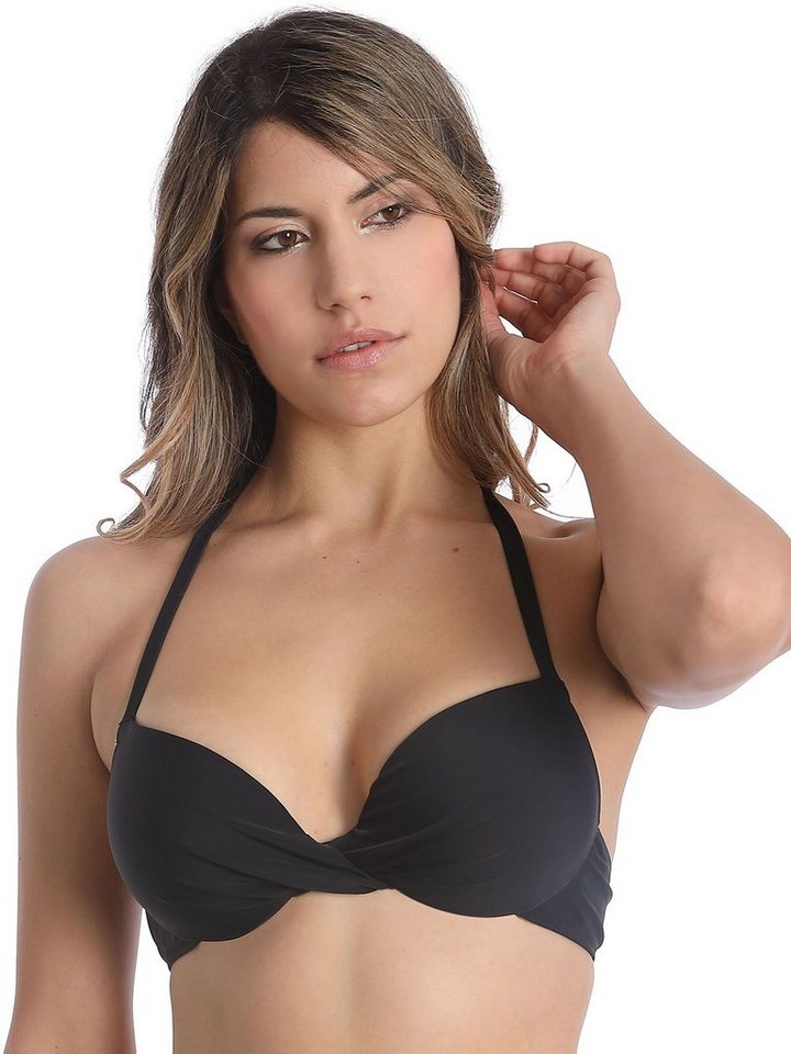 Sassa Bügel-Bikini-Top Bikini-Top mit Schale BASIC BLACK (Stück, 1-St), - von Sassa