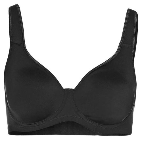 Sassa Damen BH Bügel doppelt vorgeformt, Einfarbig, Gr. 80E, Schwarz von Sassa