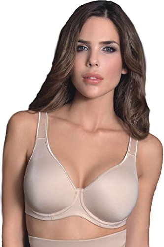 Sassa Damen BH Bügel doppelt vorgeformt 24804, Einfarbig, Gr. 85D, Elfenbein (Skin 00428) von Sassa