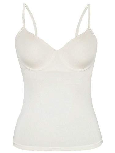 Sassa Damen BH-Shirt M. Einlage Vorgeformt Vest, elfenbeinfarben, 75B von Sassa