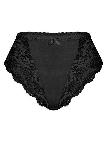 Sassa Damen Korsetrusser Bikinislip, schwarz, 36 EU von Sassa