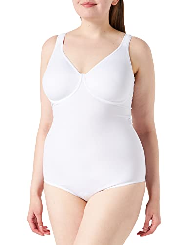 Sassa Damen Formender Body doppelt vorgeformt 00903, Einfarbig, Gr. 95B, Weiß (Weiß 00100) von Sassa