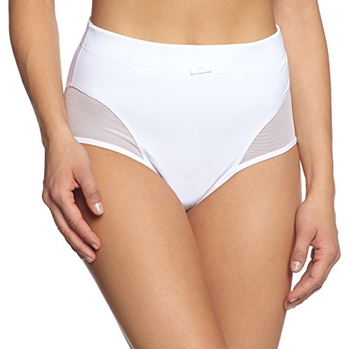 Sassa Damen Miederslip 00594, Einfarbig, Gr. 40 (Herstellergröße: 75), Weiß (Weiß 00100) von Sassa